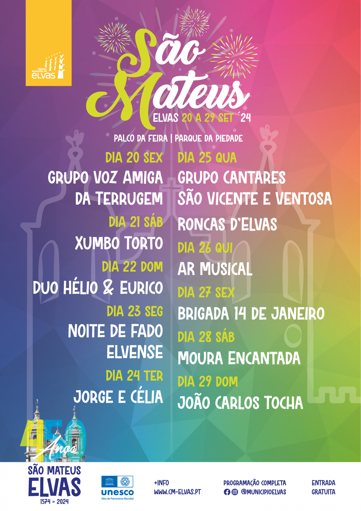 Sao Mateus 2024 CARTAZES B1 Sao Mateus 2024 Palco da Feira